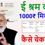 E Shram Card Balance Check Online Kaise Kare